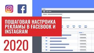 Пошаговая настройка рекламы в Facebook и Instagram 2020. Создание первой рекламной кампании