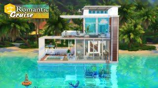 Romantic Cruise Water House  | NoCC |  Island Living | The Sims 4 | Speed Build (Stop Motion)