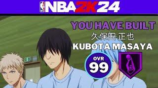 UNKNOWN GENERATION OF MIRCALES BUILD? | NBA 2K24 KUBOTA MASAYA BUILD | KUROKO NO BASKET IN NBA 2K24