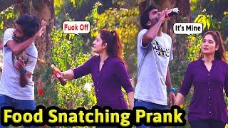 Food Snatching Prank On Cute Girls | Waqas Rana | Pranks in Pakistan | Zero Brand