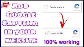 How to add google recaptcha v3 in website ||  Easy Way 100%