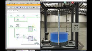 Siemens TIA Portal & Factory IO (Tank Project_Various Fill Levels using the same PB Input)