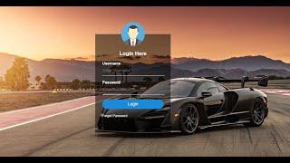 Create  A Transparent Login Form Using Only HTML & CSS.