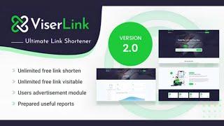 ViserLink - Ultimate URL Shortener PHP Script Free Download || ViserLink script free download