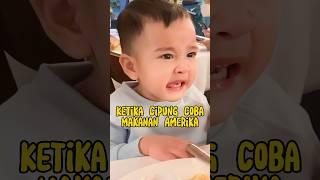 Reaksi Lucu Cipung Coba Makanan Amerika #rayyanzamalikahmad #raffiahmad #nagitaslavina