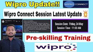 WIPRO AGAIN SENDING REMAINING CANDIDATES NEW CONNECT SESSION MAIL | MANDATORY SURVEY LINK | TRAINING