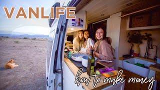 VANLIFE: How to make money, solo female traveler tips & vegan grocery haul