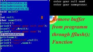 Use of fflush(); Function in C language #c #fflush #buffer