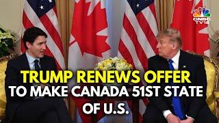 Donald Trump Renews His Offer Of Making Canada 51st State Of US After Trudeau Announces Resignation