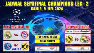 Jadwal Siaran Langsung Liga Champions Malam Ini ~ REAL MADRID vs MUNCHEN ~ UCL 2024 Semifinal Leg 2