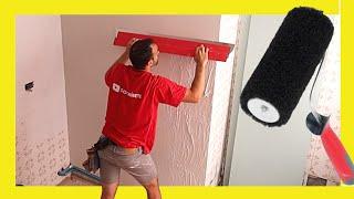  How to PLASTER Walls, the EASY way, With a SPATULA and ROLLER  L’outil Parfait