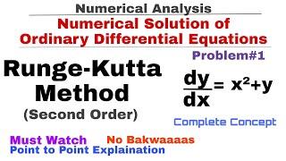 8. Runge-Kutta Method of Second Order | Concept & Problem#1 | Numerical Analysis | Numerical Methods