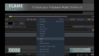 Flame Capsule 006 - Choose your playback mode with shortcuts - Flame 2021