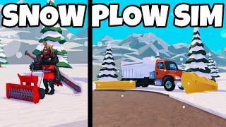 Collecting MILLIONS of Snow in Roblox Snow Plow Simulator