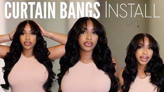 Layered Curtain Bangs On A Frontal Wig | 13*6 Body Wave Wig DETAILED Install | Alipearl Hair