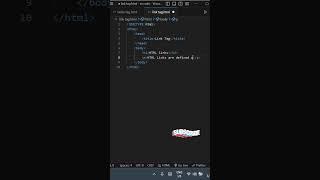 ‍ How To Add Link Tag | Html Css #coding #shorts #html