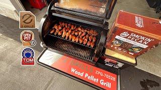 Hot and Fast Party Wings! / Z-Grills ZPG-7052B Wood Pellet Grill! / Awesome!