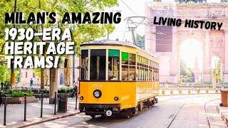 Riding Milan's AMAZING Heritage Streetcars - The World's Oldest Trams!