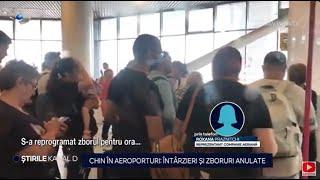 Stirile Kanal D - Chin in aeroporturi: intarzieri si zboruri anulate | Editie de seara