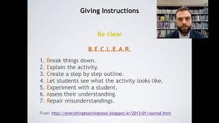 TESOL Teaching Tips: Giving instructions
