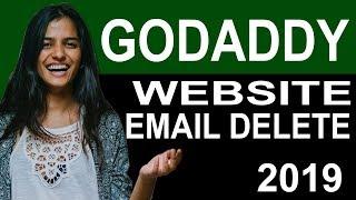 How to delete godaddy website email or webmail 2019