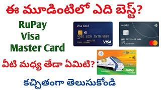 What is RuPay card,Visa Card,Mastercard/which card is best visa or rupay or mastercard