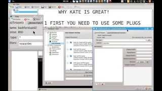 Kde kate text editor features snippets advanced autocompletion on kate