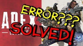 Apex Legends ▪ ERROR / SCREEN FREEZE ▪ [EASY/FAST FIX]