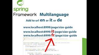 Multi Language in java spring framework |  java spring boot Multi Language