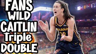 FANS GO WILD : Caitlin Clark Shocks The Crowd With Last-Minute Triple-Double 🫨