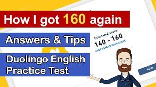 How I scored 160 on Duolingo English Practice Test again in February 2024. (With answers and tips)