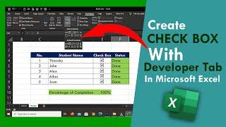 How to Insert Check Box in Microsoft Excel