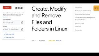 Create, Modify and Remove Files and Folders in Linux || #qwiklabs || #coursera