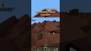 LeafBunny saves a pupper in Minecraft twitch.tv/FTNJohn #minecraftmemes #CapCut # # #fyp