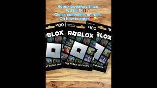 Robux giveaway #shorts #giveaway #roblox #robux #fyp #fypシ #viral #short #robuxgiveaway
