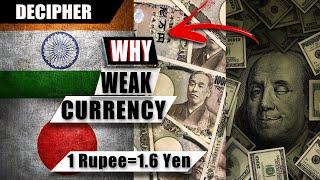 Why Japanese Yen is weaker than India Rupee