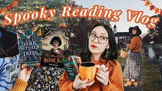 Autumn Reading Vlog  spooky books, witchy Halloween vibes, cemetery visit, cozy October days