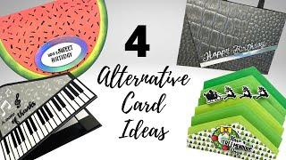 4 ALTERNATIVE Card Ideas | With or Without Dies!