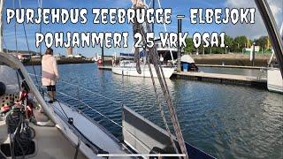 Purjehdus Zeebrugge - Elbejoki päivä 1