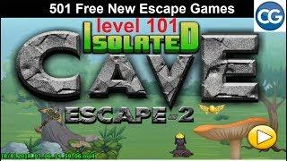 [Walkthrough] 501 Free New Escape Games level 101 - Isolated cave escape 2 - Complete Game