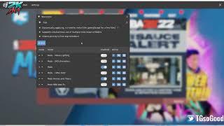 Disable Individual Mod folders/ packs on NBA 2K22 PC using Looyhs Hook Menu GUI  - Tutorial