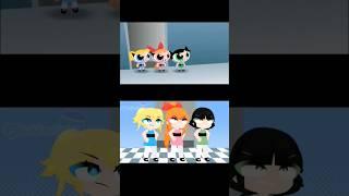 🩷Powerpuff Girls Parody (But it's Gacha)️ [Comparison] Animation️ #gacha #shorts