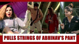 Bigg Boss 14 Spoiler Alert: Rakhi Sawant pulls strings of Abhinav Shukla's pant; Rubina protests