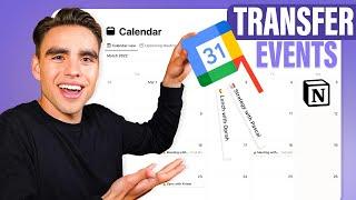 How to transfer Google Calendar events to Notion