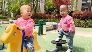 Cute Twin Brothers Moment:Twins Playing In The Park