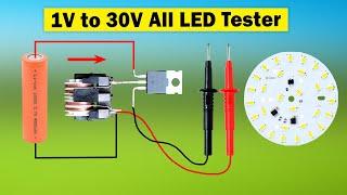 Homemade LED light tester DIY, Simple LED tester and LED voltage tester