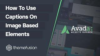 How To Use Captions On Image Based Elements