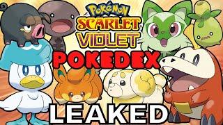 ALL LEAKED POKEMON and NEW FORMS for Pokemon Scarlet and Violet Pokedex!