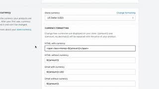 OLD - How to change money format in shopify for BUCKS: Instant Currency Conversion?