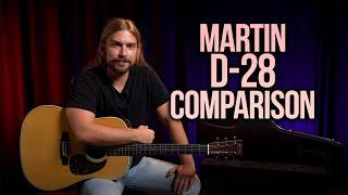 Martin D-28 Comparison | Standard D-28 vs. HD-28 vs. D-28 Modern Deluxe